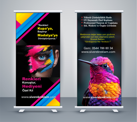 Roll-up Banner Taşınabilir Reklam ve Tanıtım Standı